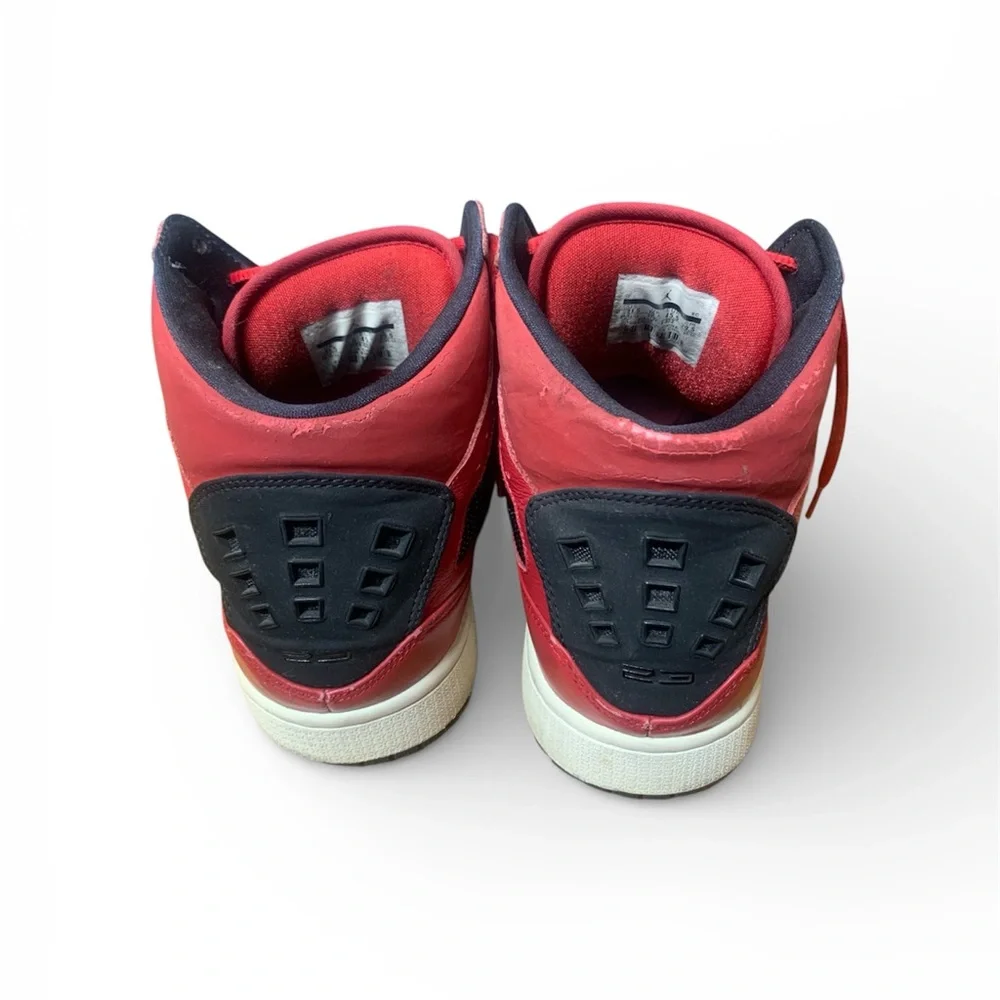 Jordan Red and Black High-Top Sneakers